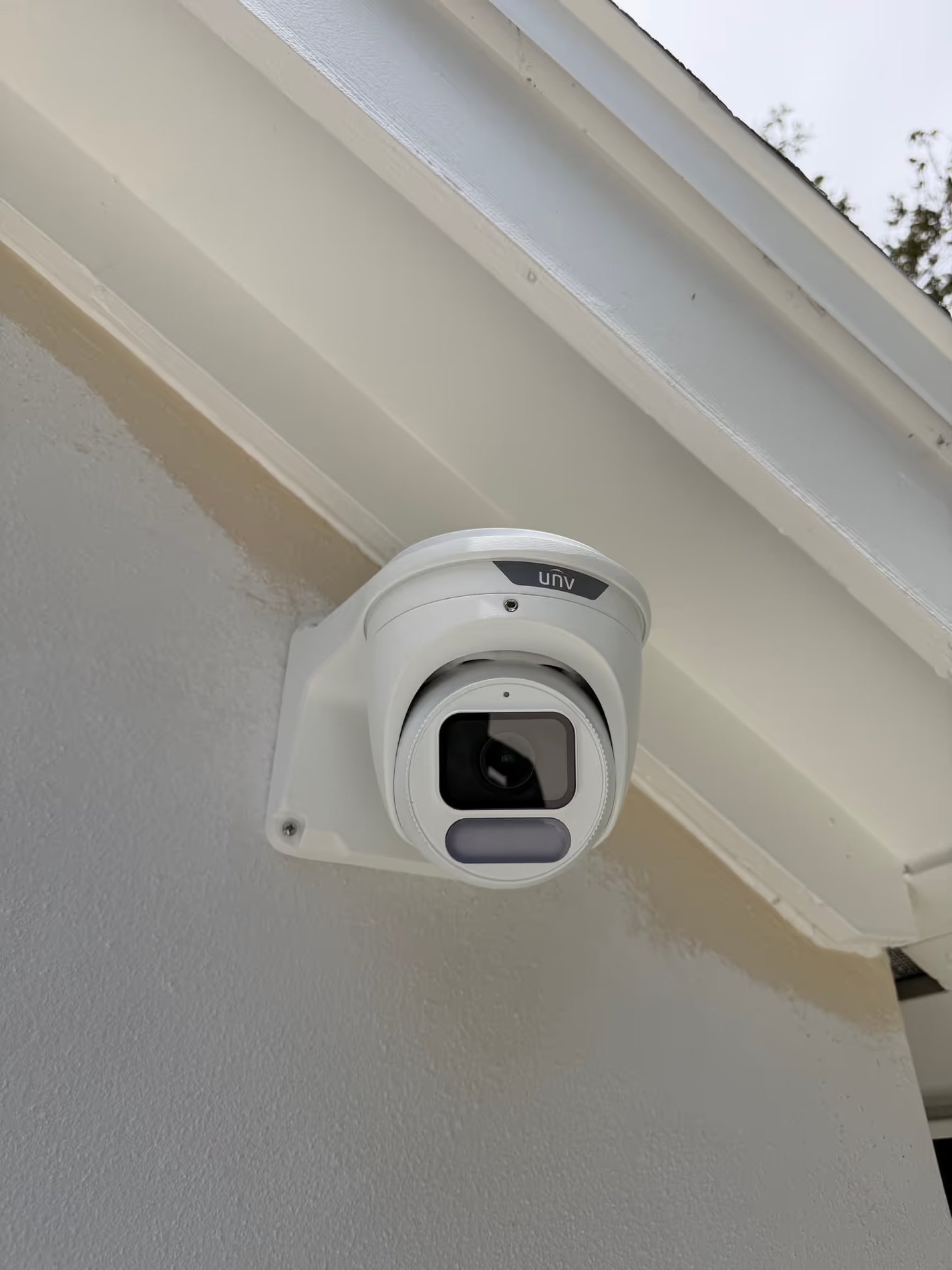 UNV security camera installation, Winter Park custom home
